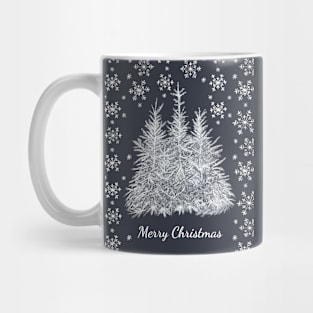 Christmas Winter - Midnight blue Mug